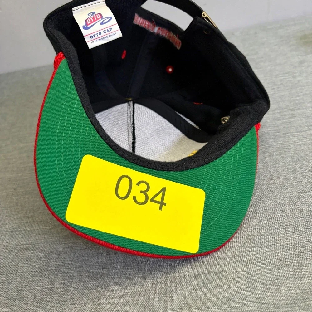 Otto Cap Hat Mens OSFA Black Red Dodge Viper 11 Sec Club Vintage 90s Snapback